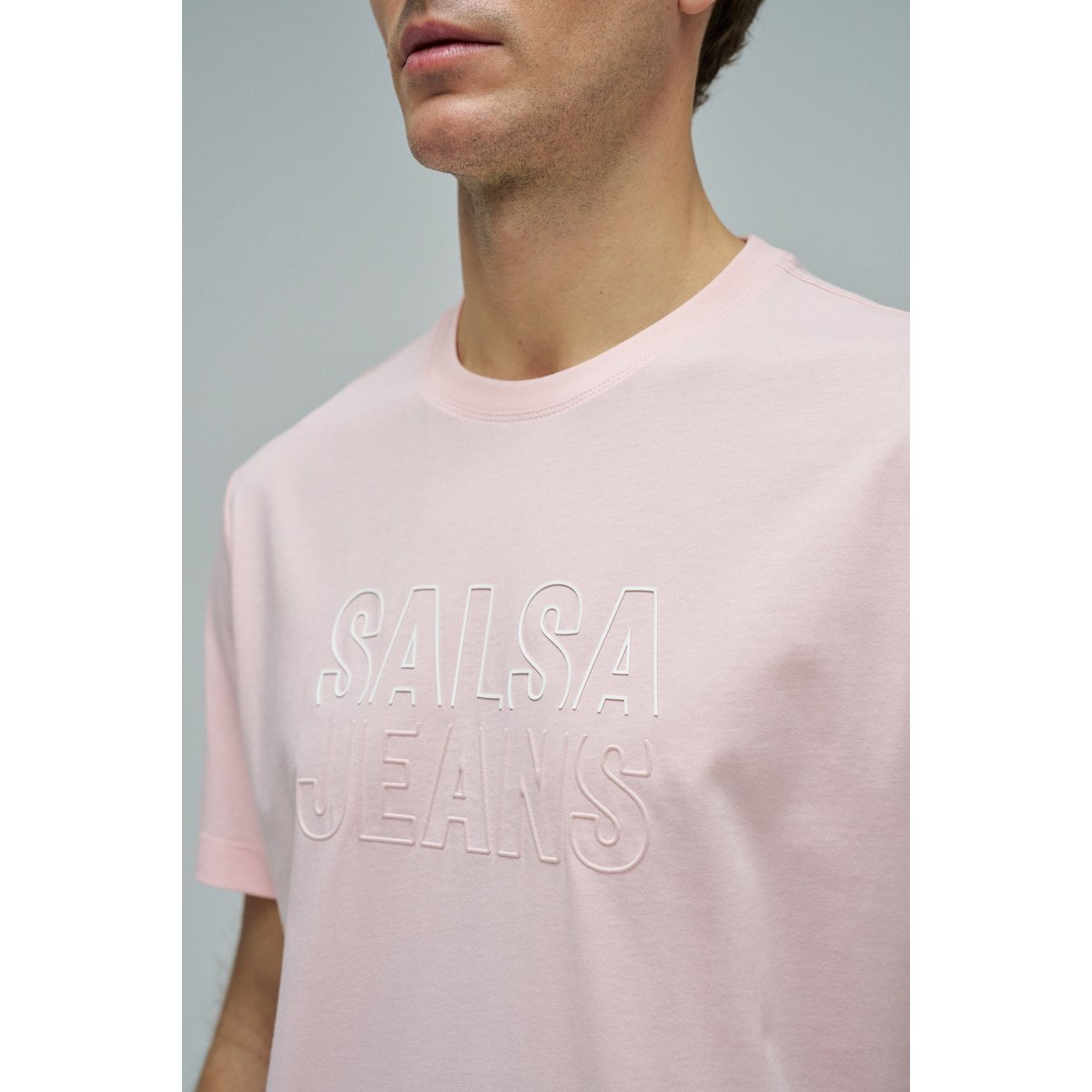 T-SHIRT AVEC BRANDING blanc, SALSA JEANS