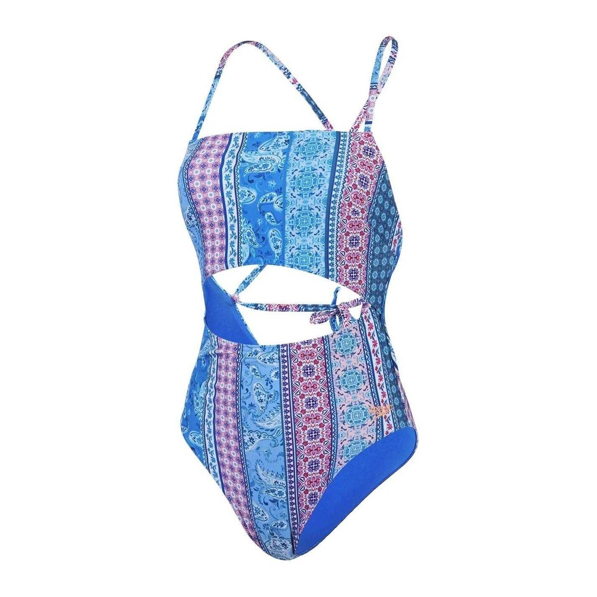 Maillot de bain 1 pièce motif/style cachemire bleu, SPEEDO