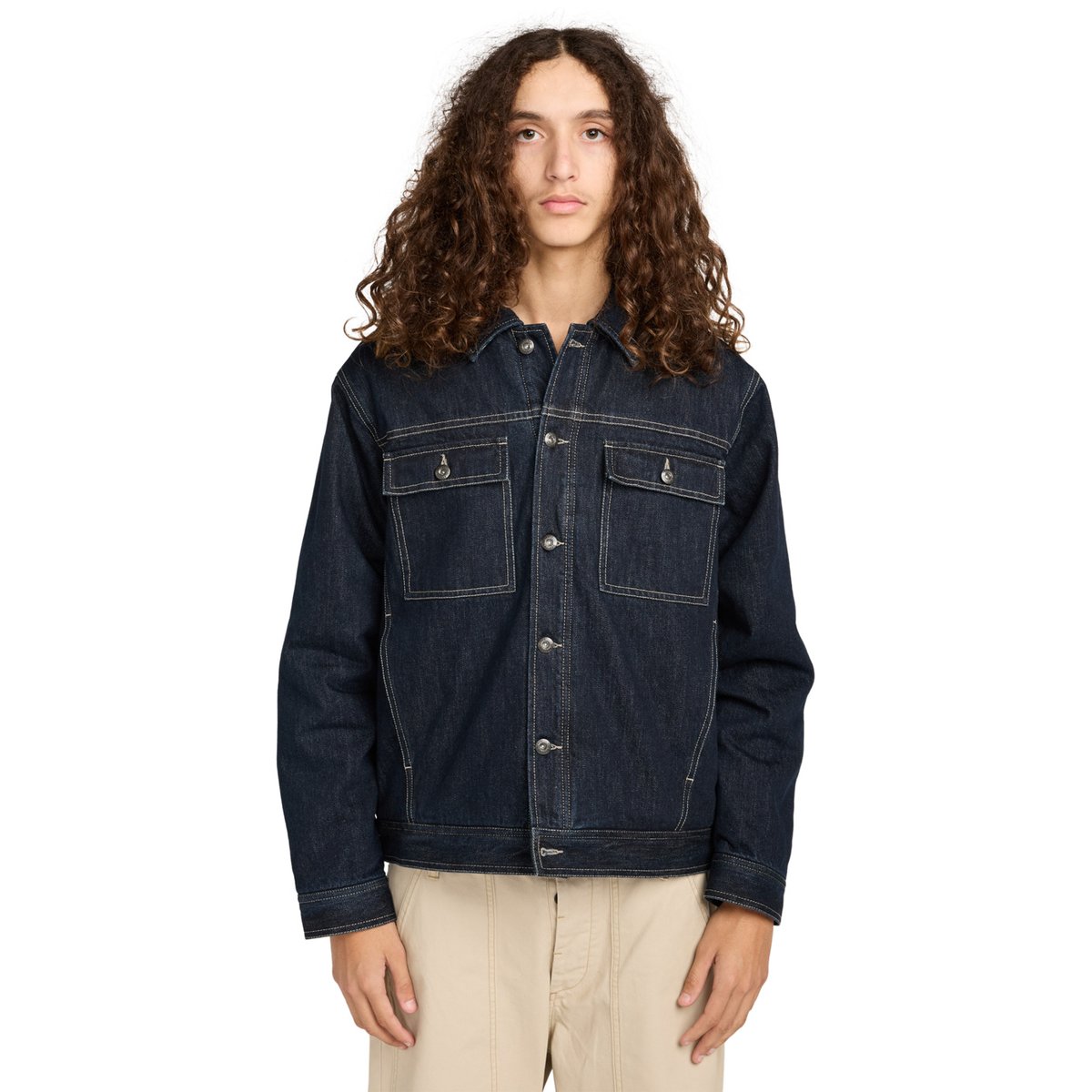 Veste en denim TRUCKER DENIM bleu dark blue rinse, ELEMENT