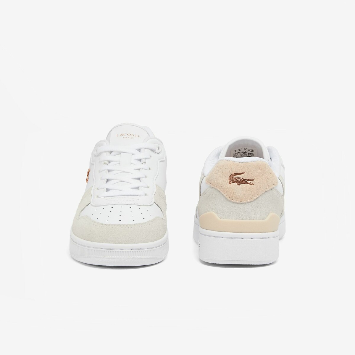 T Clip Set Low Top Trainers white/beige, LACOSTE