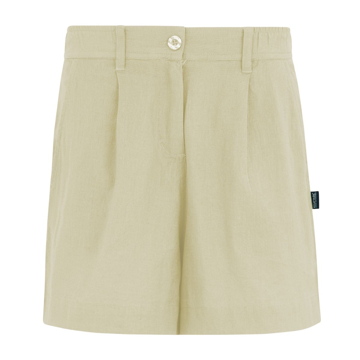 Short uni à taille semi-élastiquée SABELLE crème, REGATTA