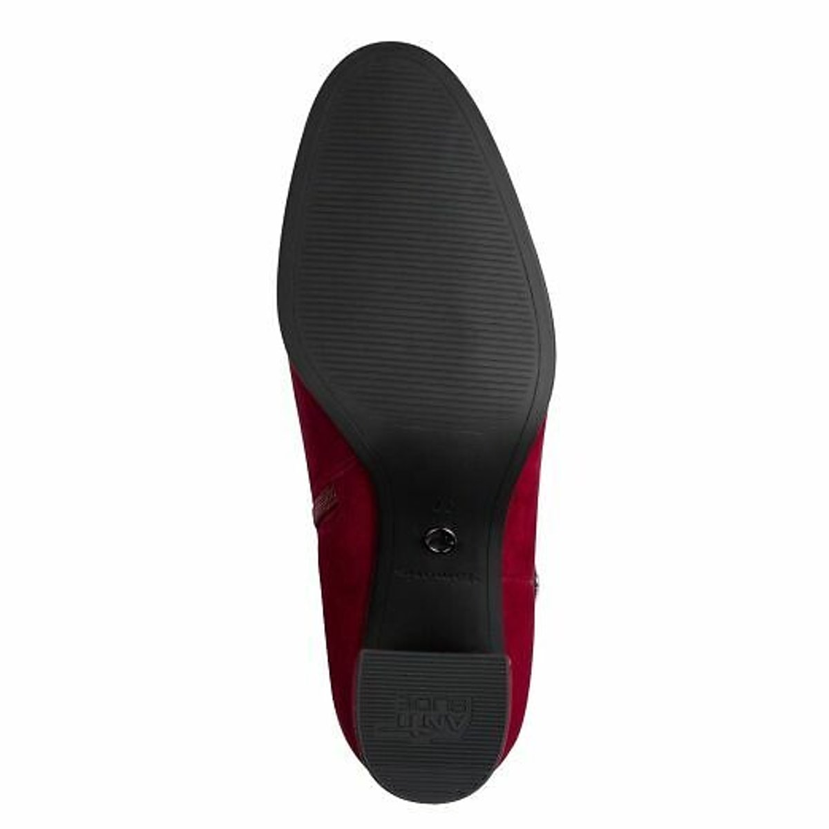Suede Heeled Ankle Boots red, TAMARIS