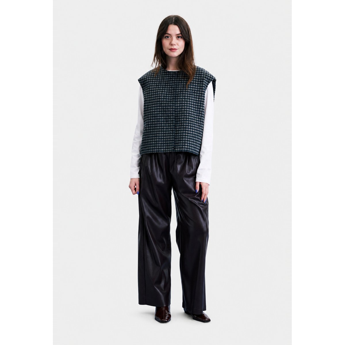 Gilet Harrison en laine HARRISON bleu marine, FRNCH