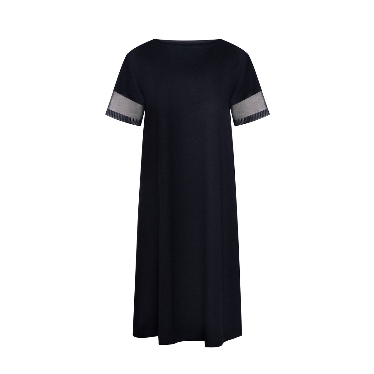 Chemise de nuit manches courtes SIA noir, LISCA