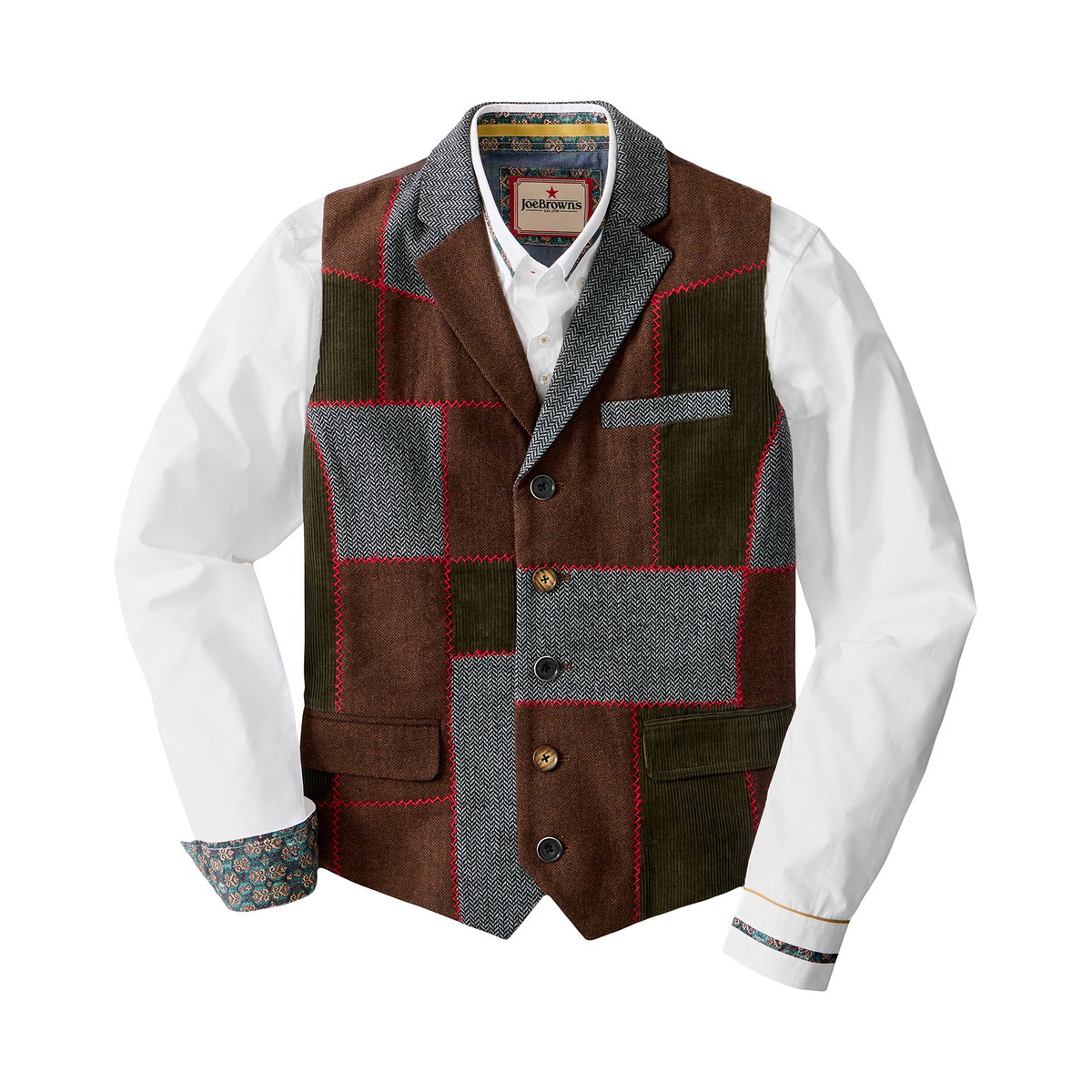 Veston Patchwork Parfait multicolore, JOE BROWNS
