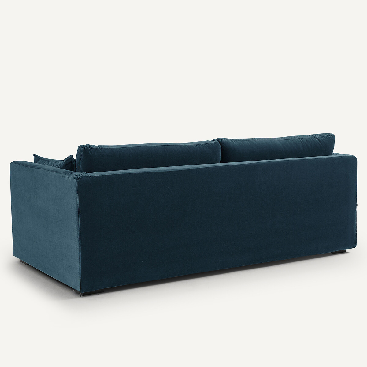 Canapé 3, 4 ou 5 places, en velours, NEO KINKAJOU bleu paon, AM.PM