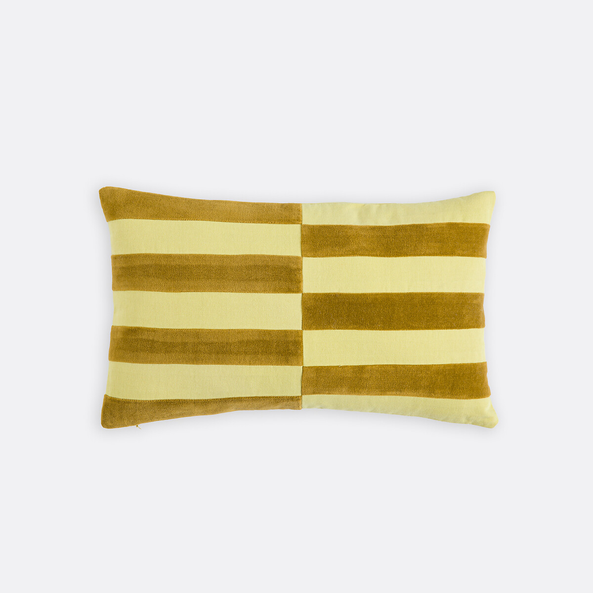 Tabaka Velour Cushion Cover absinthe yellow, LA REDOUTE INTERIEURS