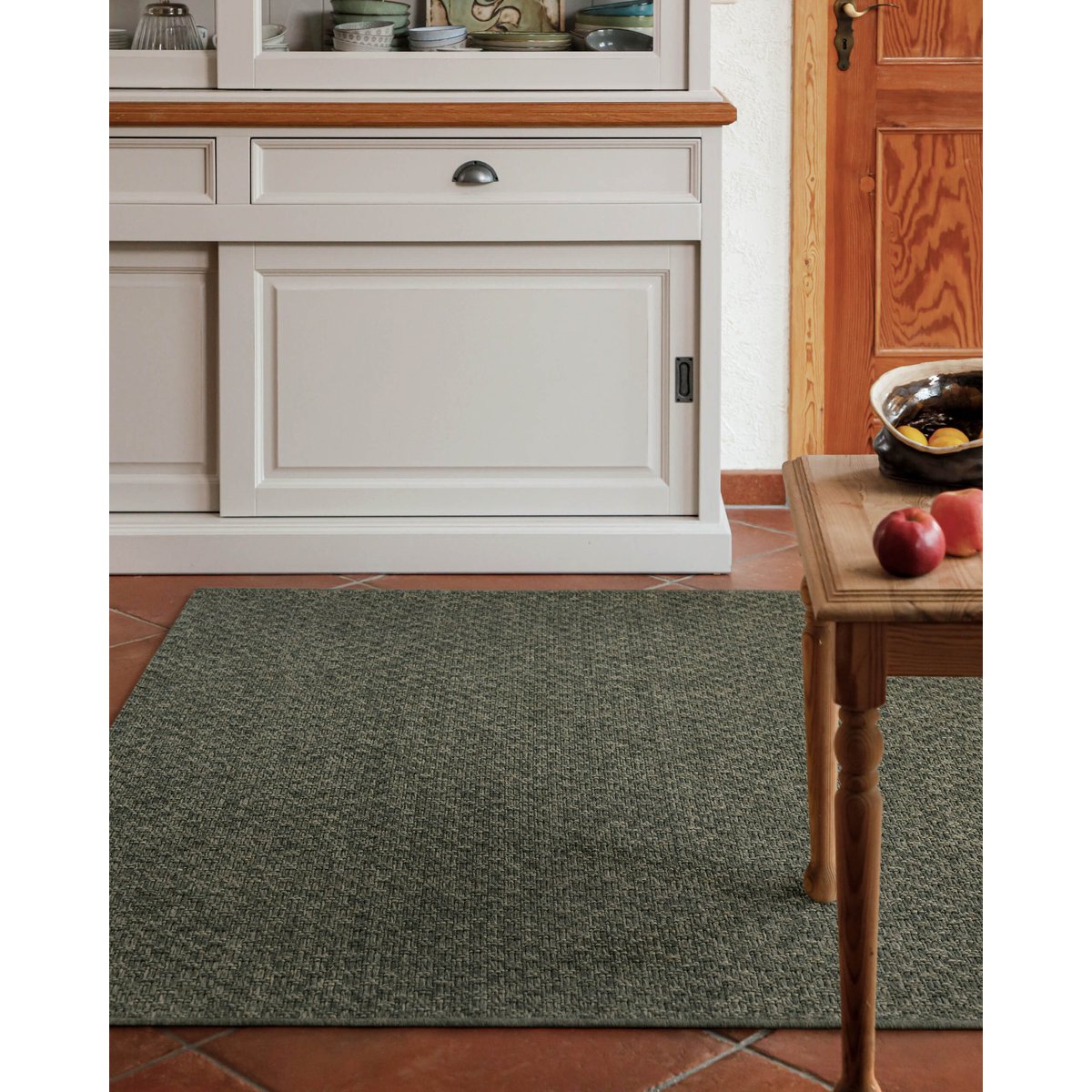 WECONhome Miami South Beach, tufté main, tapis poils courts, motif carreaux, certifié OEKO-TEX® ,  Miami South Beach gris olive, WECON HOME