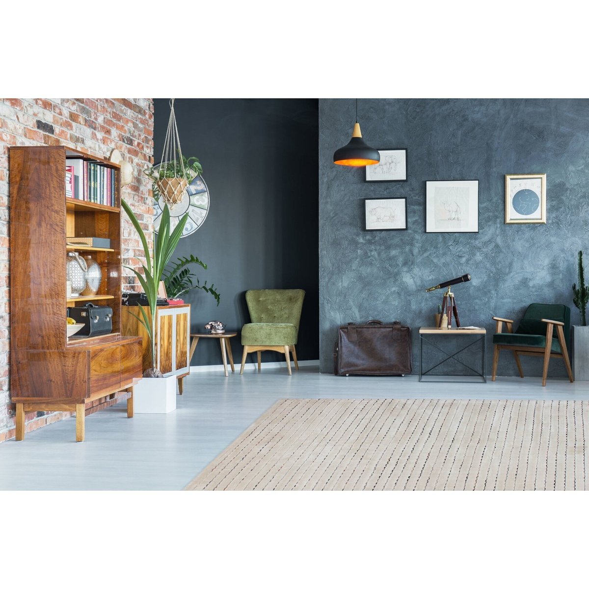 Tapis rectangulaire en viscose PRIME beige, multicolore, ARTE ESPINA