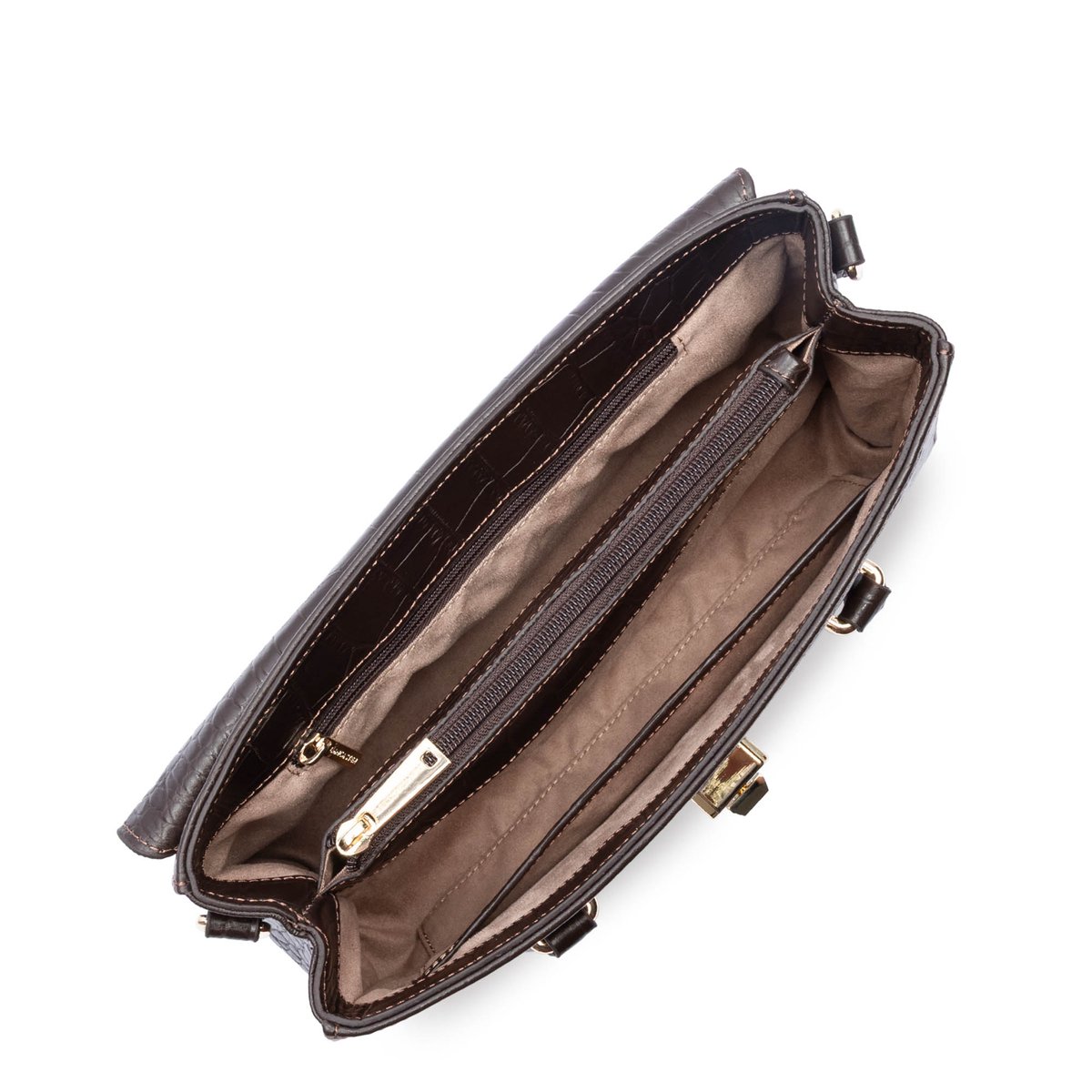 Sac à main EXO marron foncé, LANCASTER