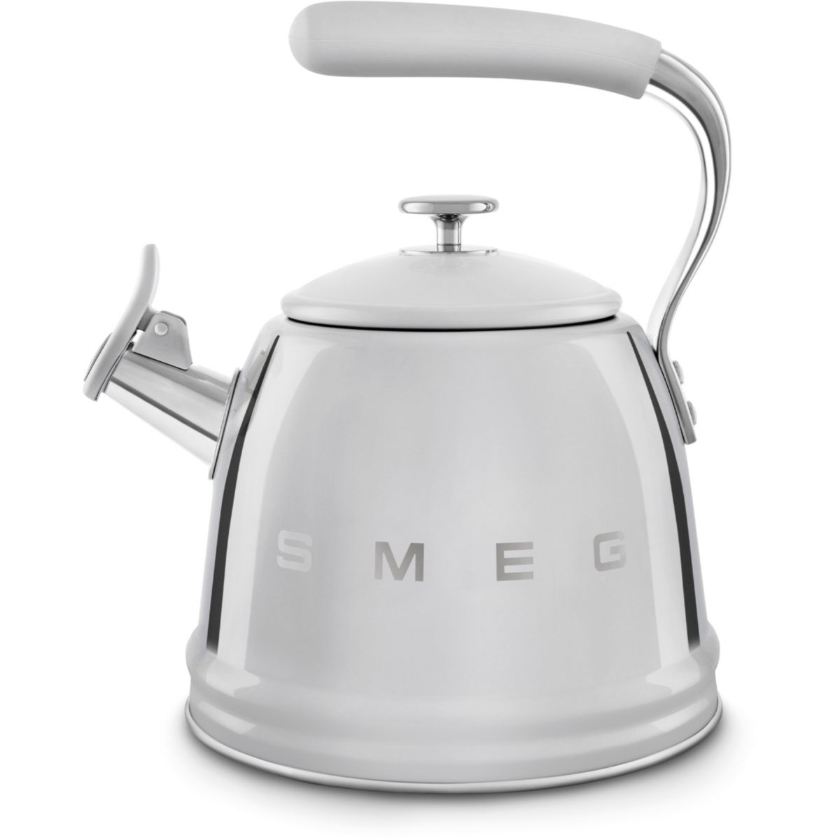 Bouilloire sifflante 2.3L Silver couleur unique, SMEG