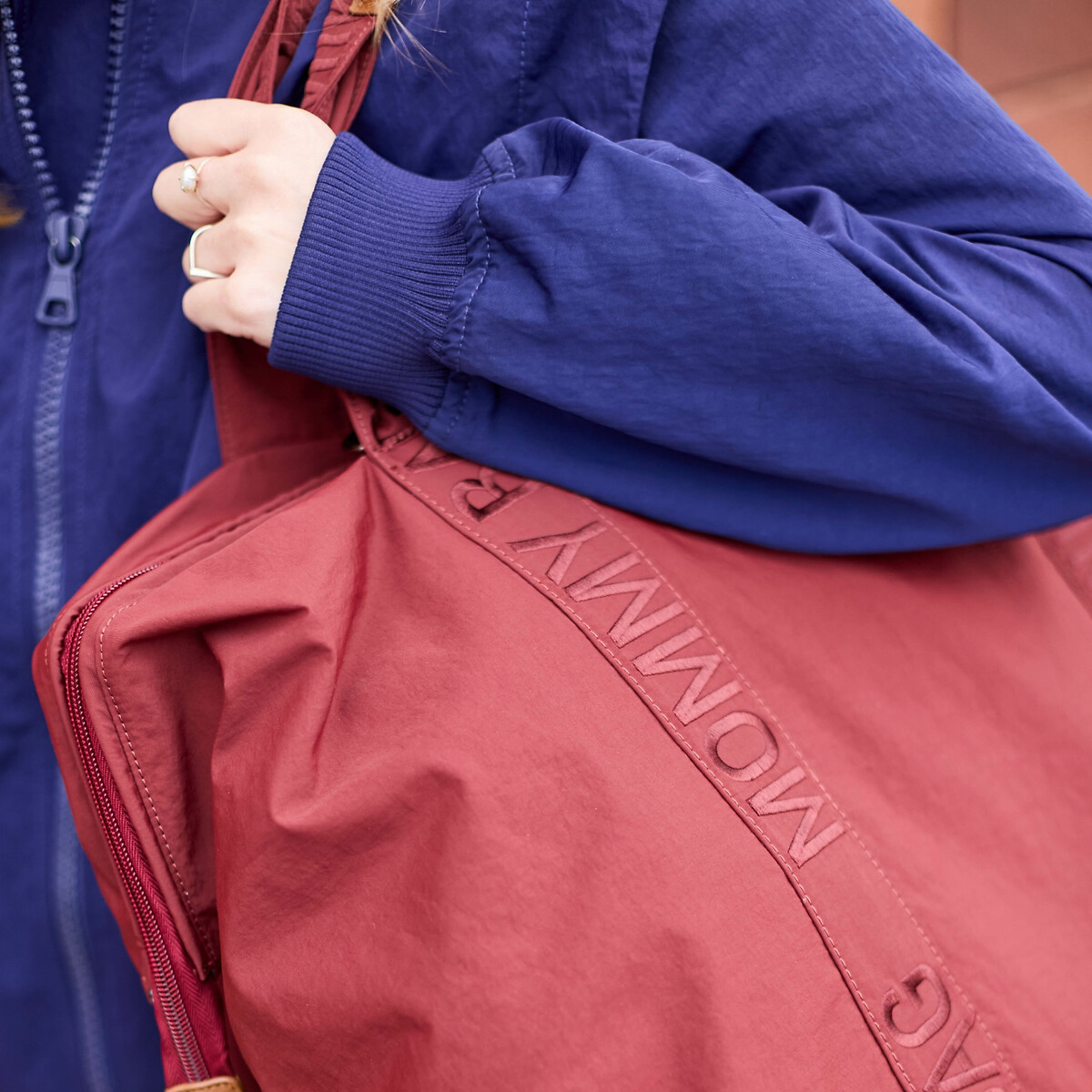 Sac à langer Mommy bag Signature Urban rouge foncé, CHILDHOME