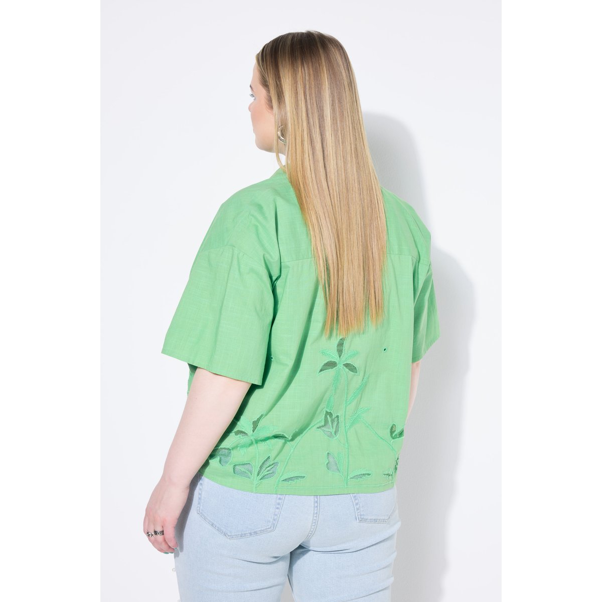 Chemisier coupe Boxy Shape vert trèfle, STUDIO UNTOLD