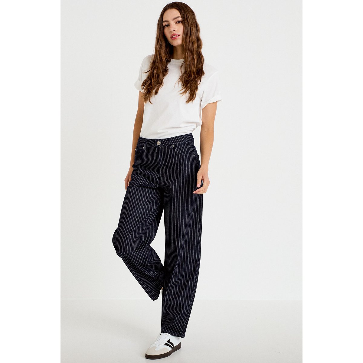 Jean mom denim brut, CACHE CACHE