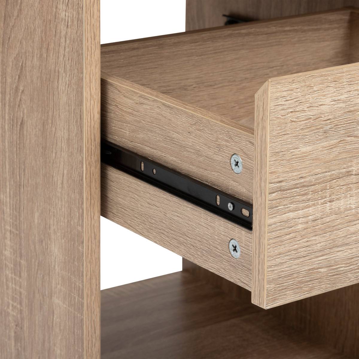 Dressing 2 penderies effet chêne naturel DOLO beige, 5FIVE SIMPLY SMART