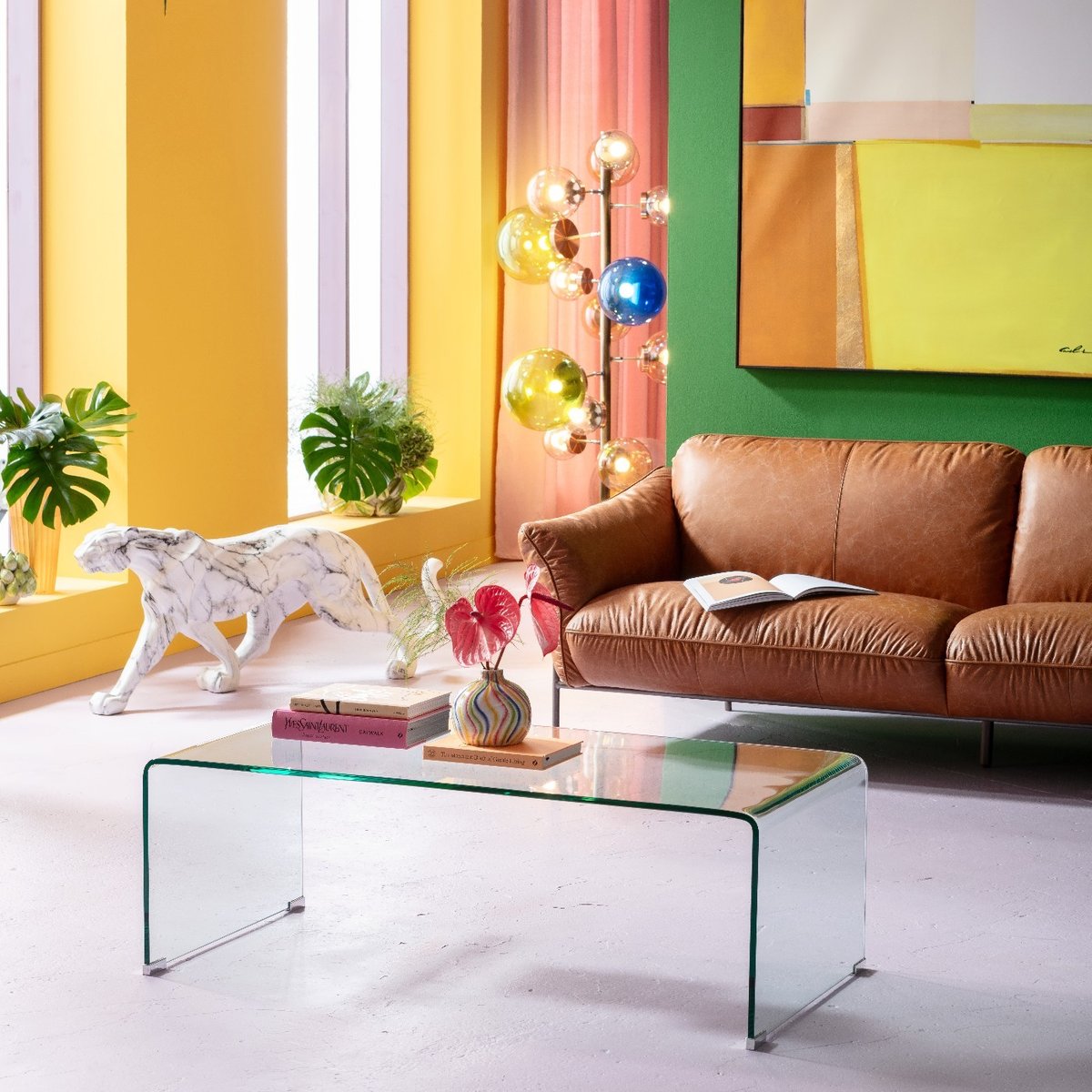 Table basse en verre, VISIBLE transparent, KARE DESIGN