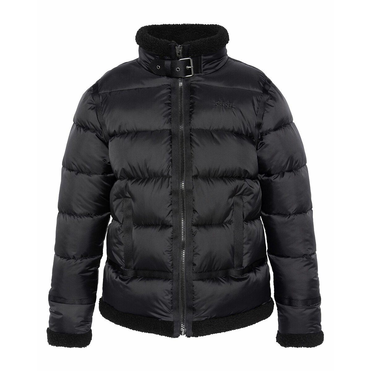 Idak Padded Bomber Jacket black, SCHOTT