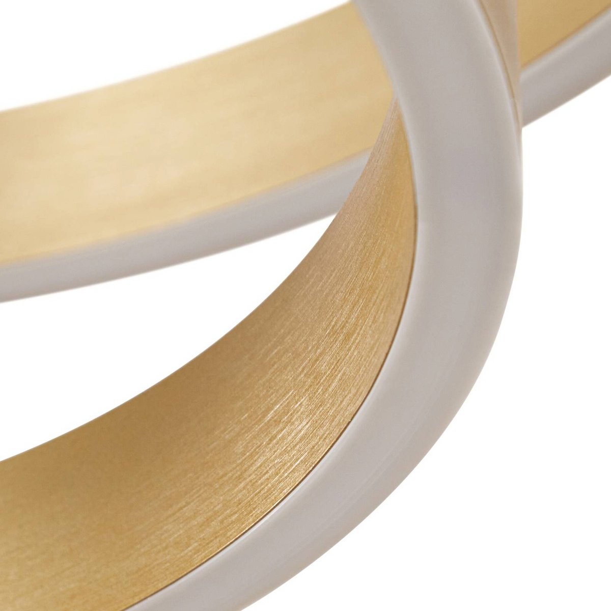Suspension en métal moderneLED, Yonam or, blanc, LUCANDE