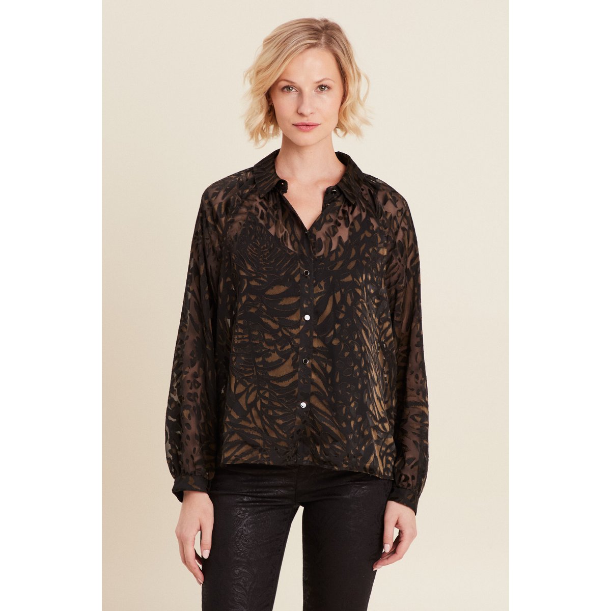 Chemise manches longues vert kaki, BREAL