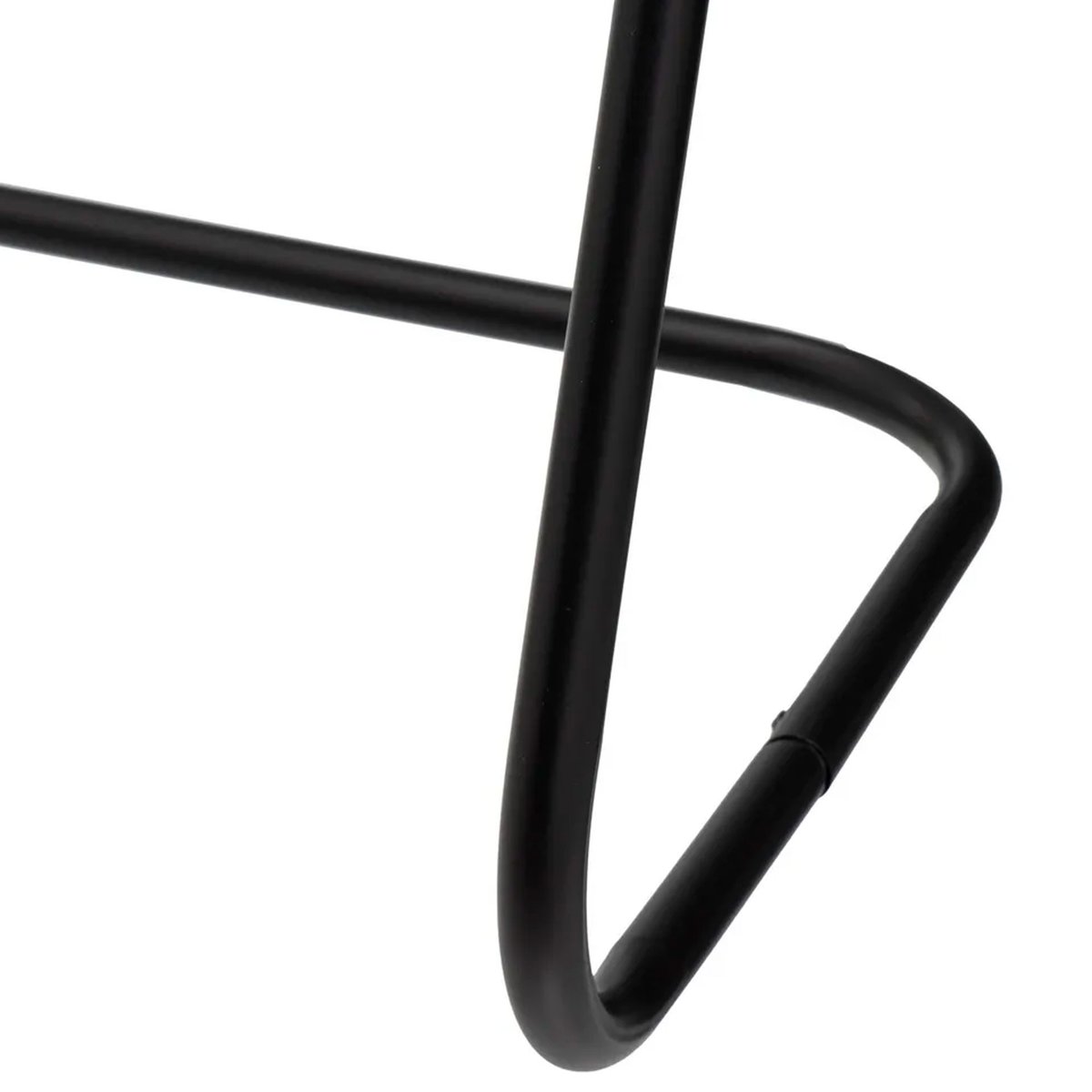 Porte serviette sur pied en métal noir 46x35x82cm noir, WADIGA
