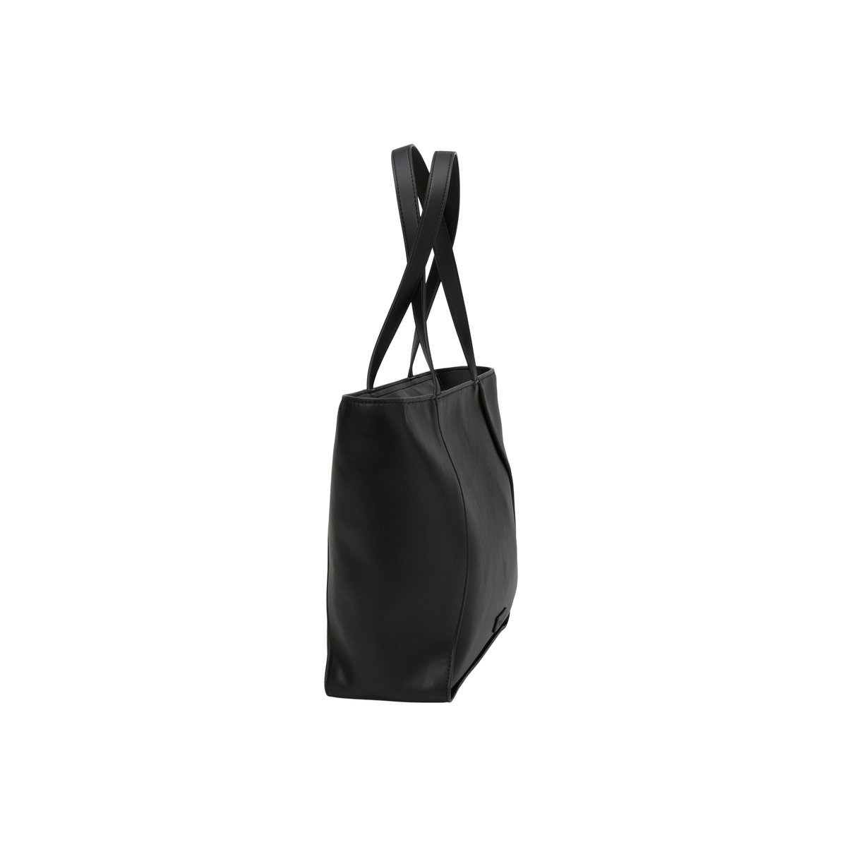 Shopper en une alternative de cuir en polyester recyclé noir, MARC O'POLO
