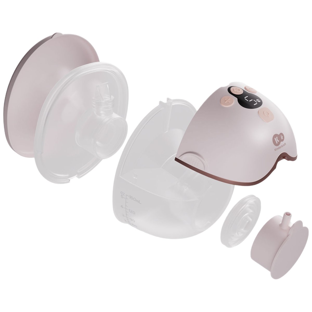 Tire-lait mains libres MamaFlow rose, KINDERKRAFT