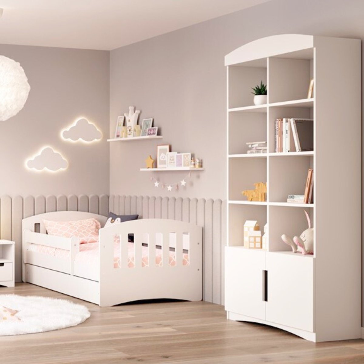 Bibliothèque Enfant Double Classic blanc, KOCOT KIDS