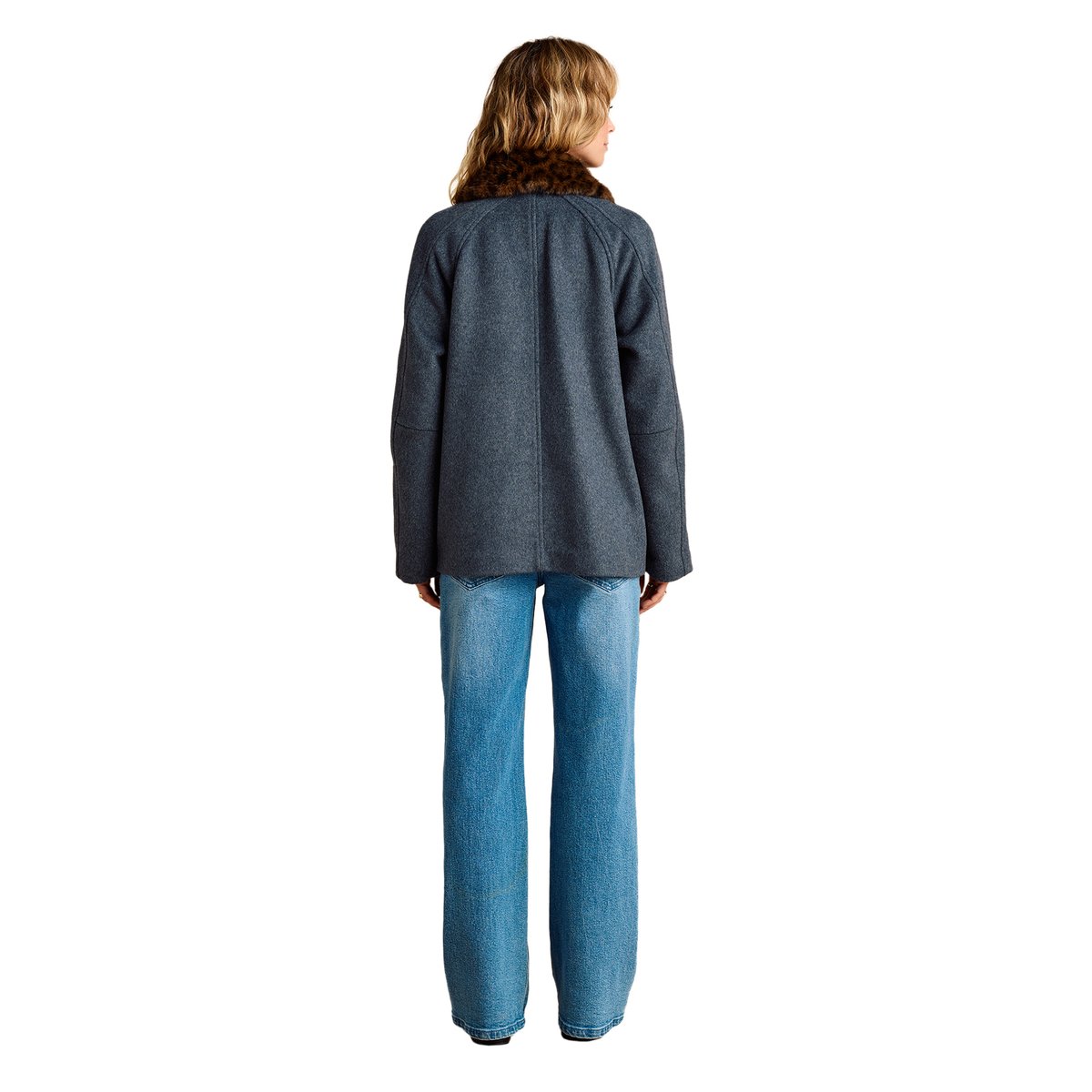 Manteau court de grossesse gris souris, ENVIE DE FRAISE