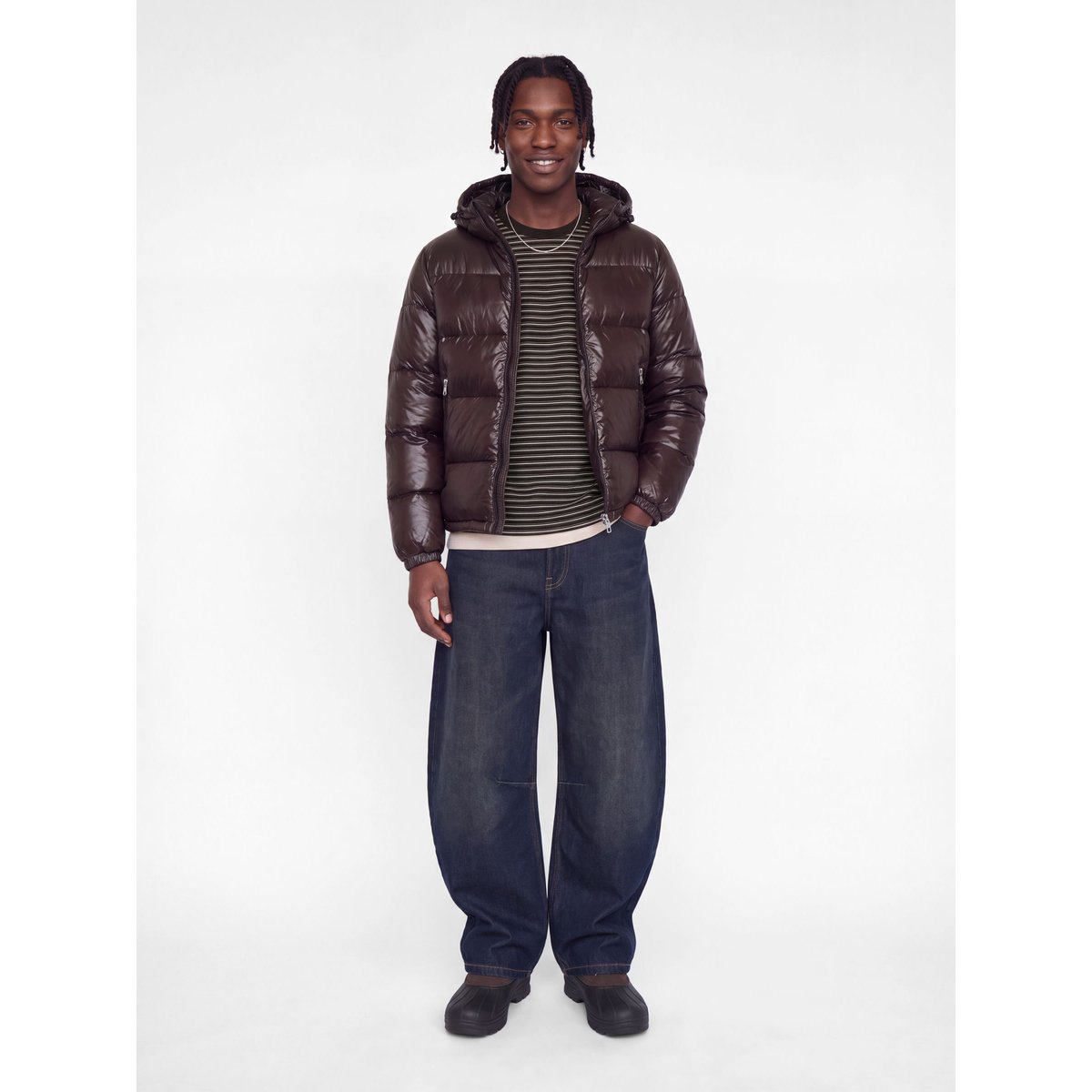 T-Shirt marron - chocolate torte 1, JACK & JONES