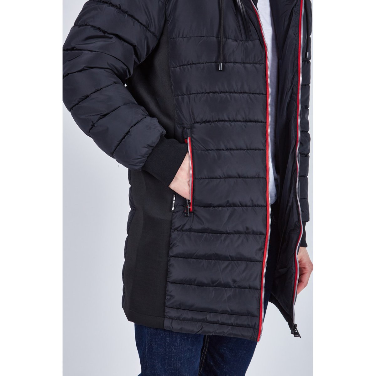 Coupe/vent col capuche zippé DARREN SWELL black/black, REDSKINS