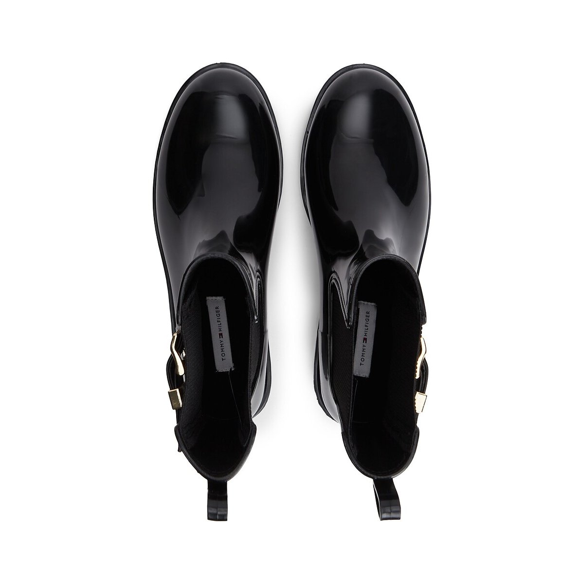 Botines para la lluvia negro, TOMMY HILFIGER