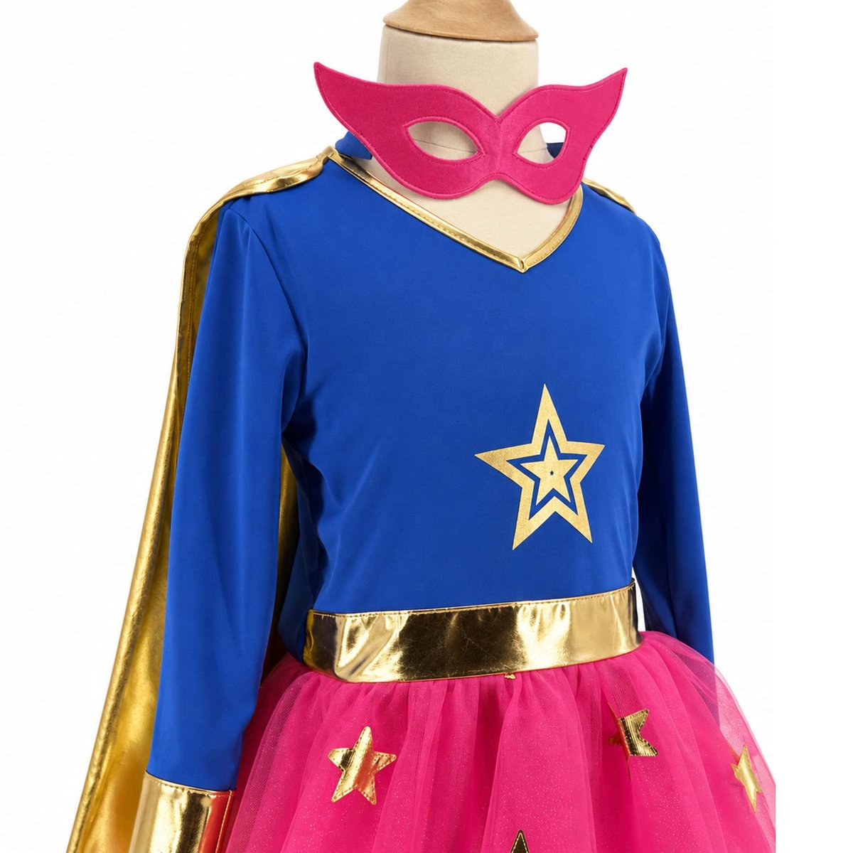 Déguisement enfant Super Héroïne bleu, SEVIRA KIDS