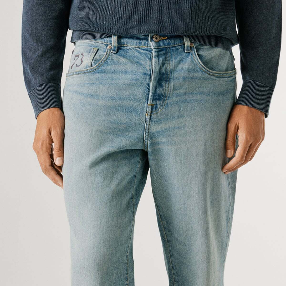 Dalston - Jean Coupe Regular, Taille Normale 13oz bleu confort extensible, PEPE JEANS