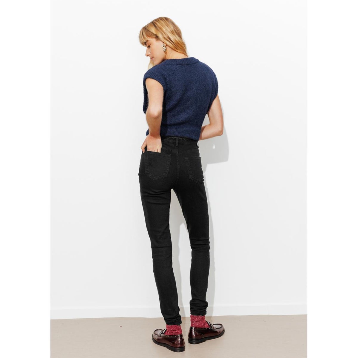 GASPARD jean skinny long noir, PROMOD