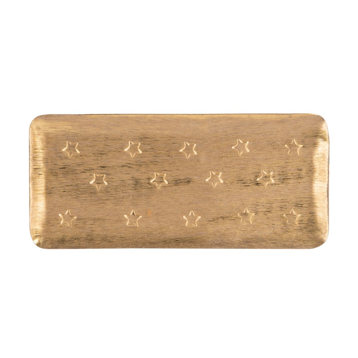 Plateau en métal Féerie or 26x12 cm or / doré, TABLE PASSION