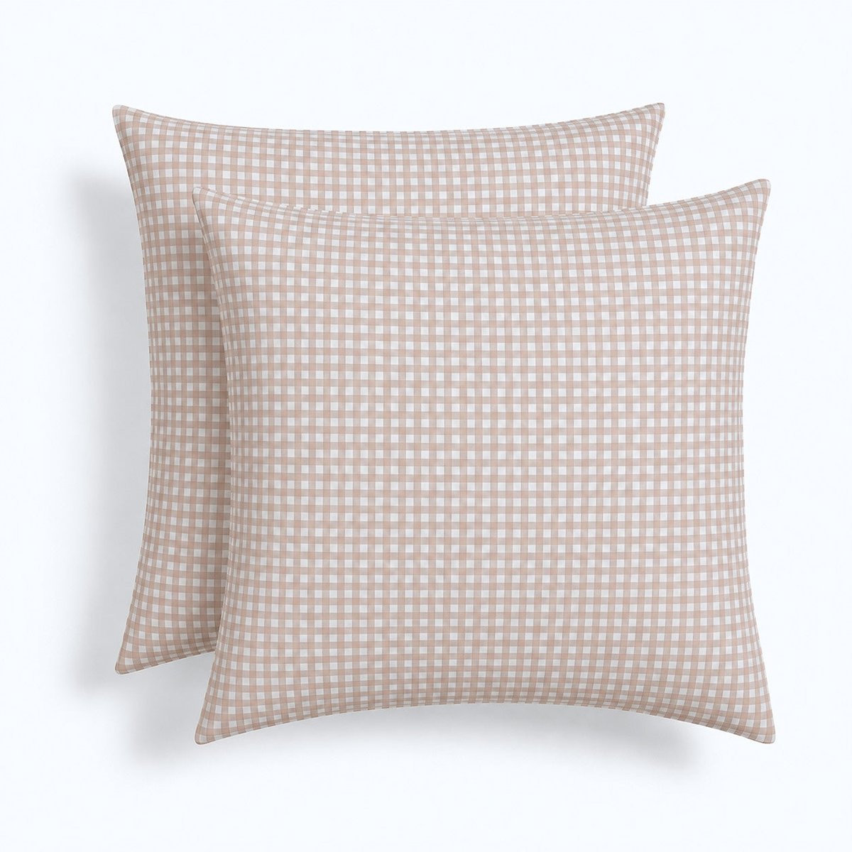Taie d'oreiller (x2) coton lavé LUNAS sable, FEBRONIE