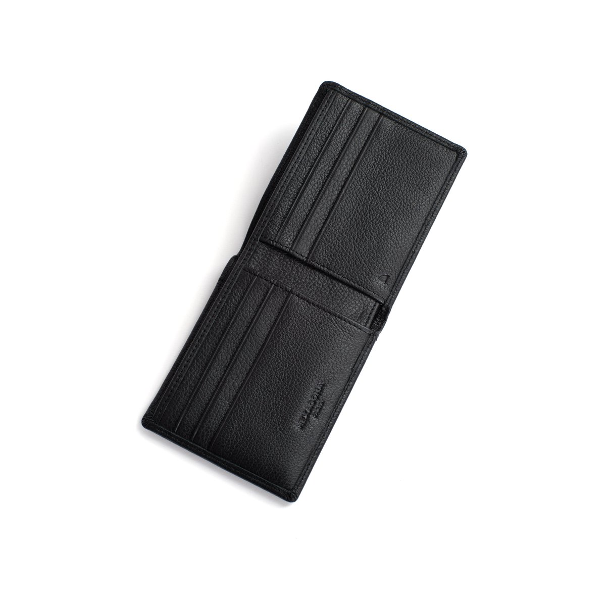 Portefeuille italien CHESTER noir, HEXAGONA
