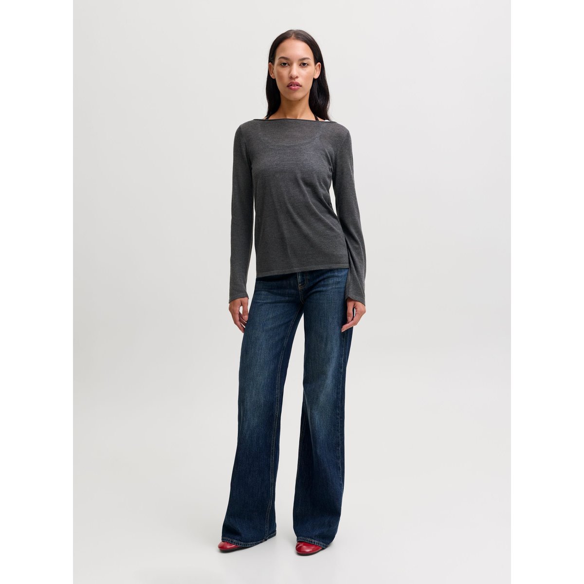 Pull En Maille dark grey melange, JJXX