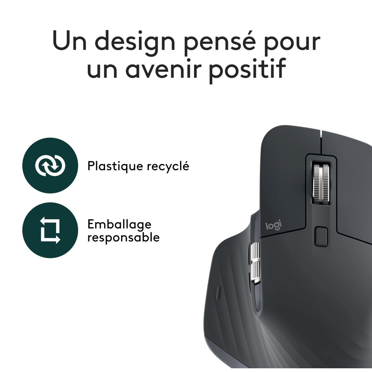 Souris sans fil MX Master 3S Bluetooth couleur unique, LOGITECH