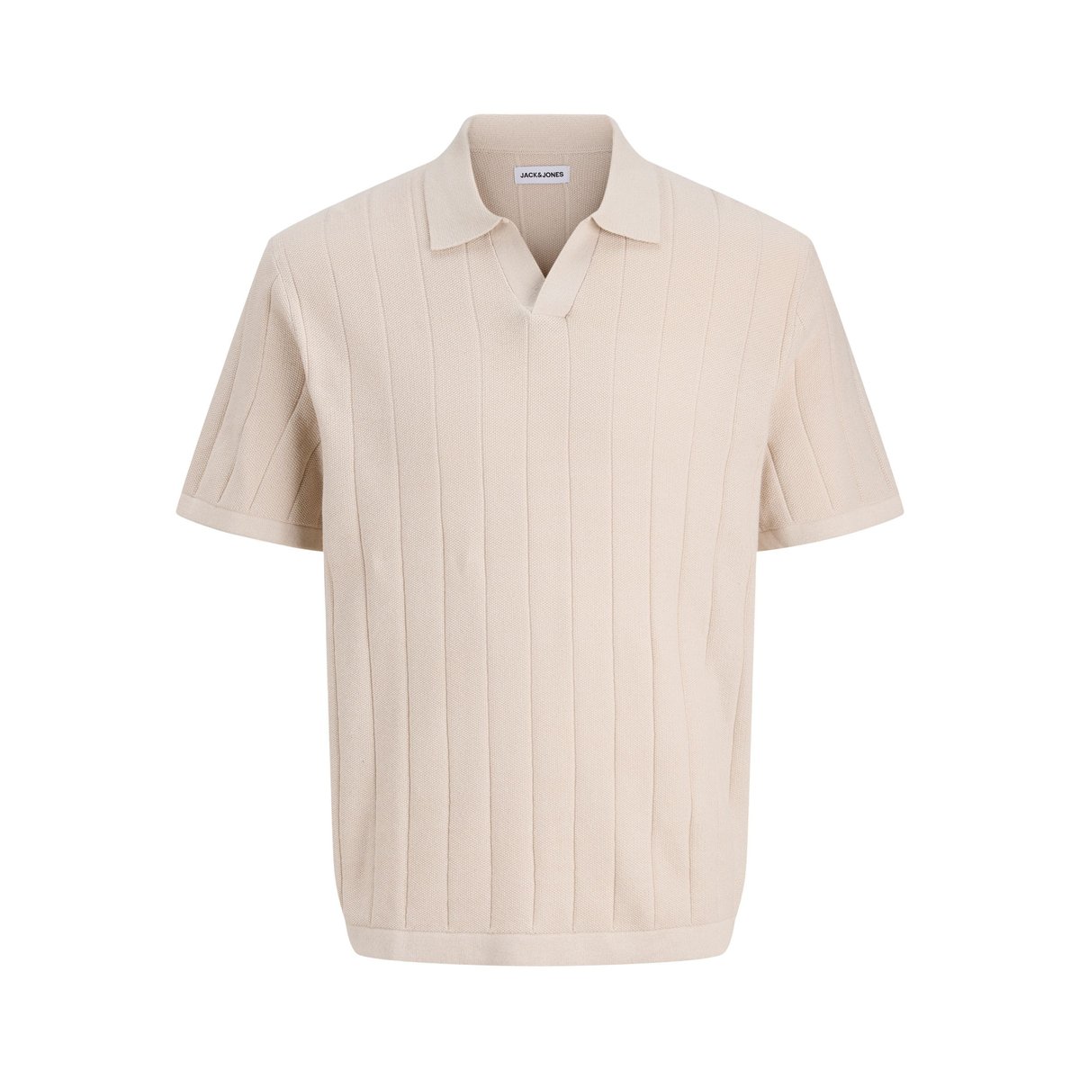 Polo Tricoté grise - moonbeam, JACK & JONES
