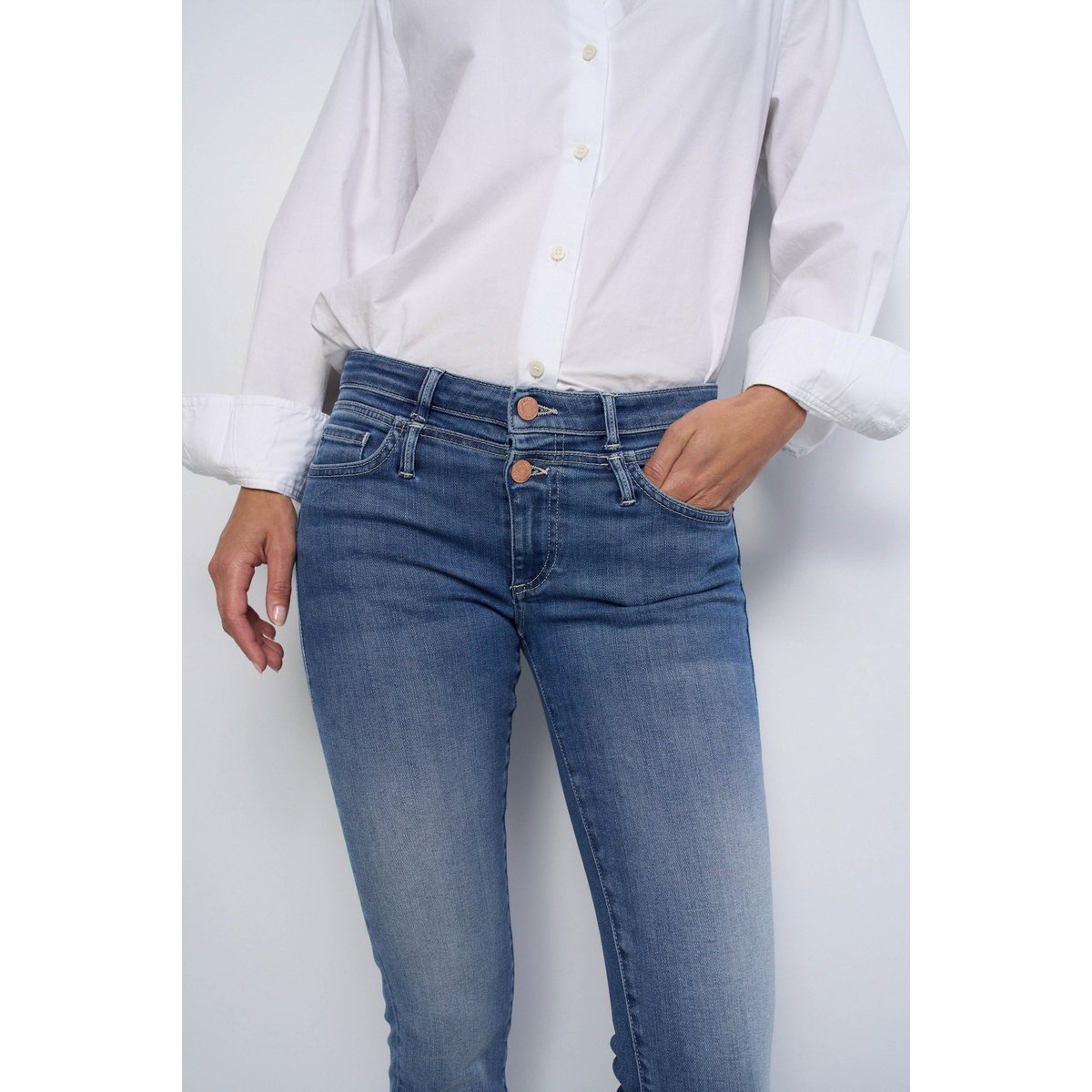 JEAN WONDER PUSH UP CROPPED SKINNY bleu, SALSA JEANS