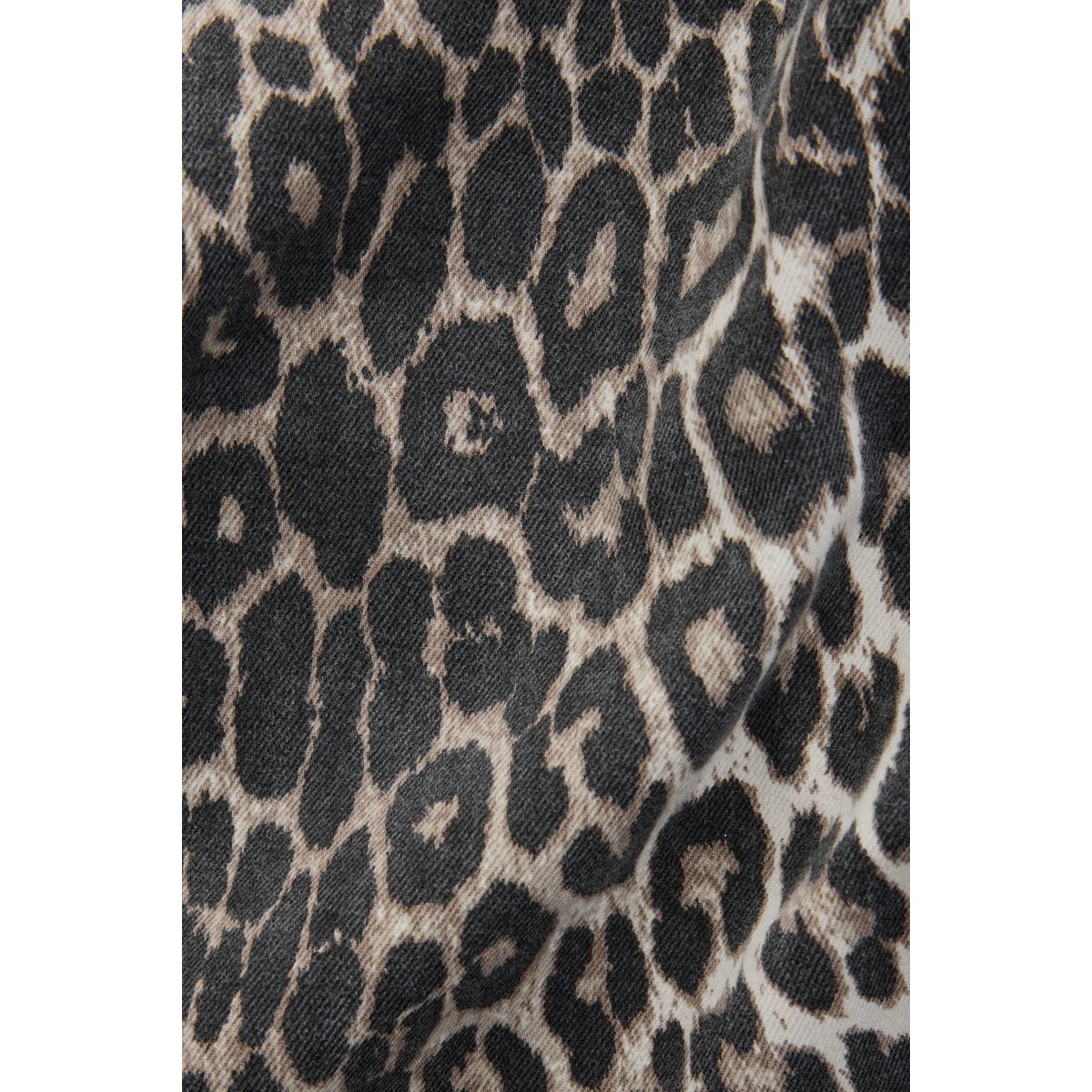 Jean large 100 % coton imprimé léopard, NEXT