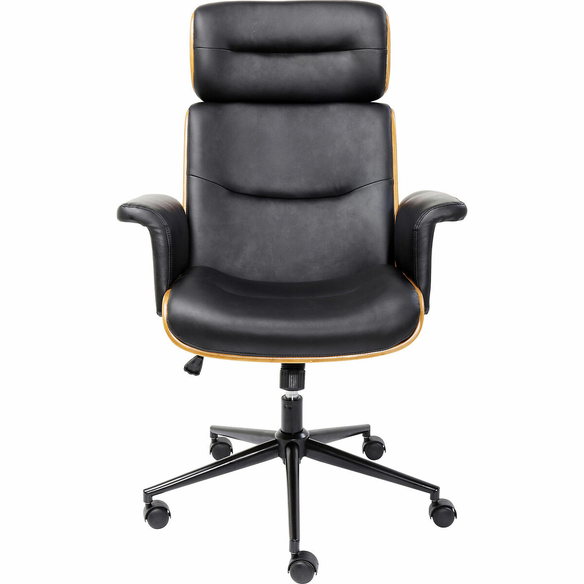 Chaise de bureau pivotante Check Out noir, KARE DESIGN