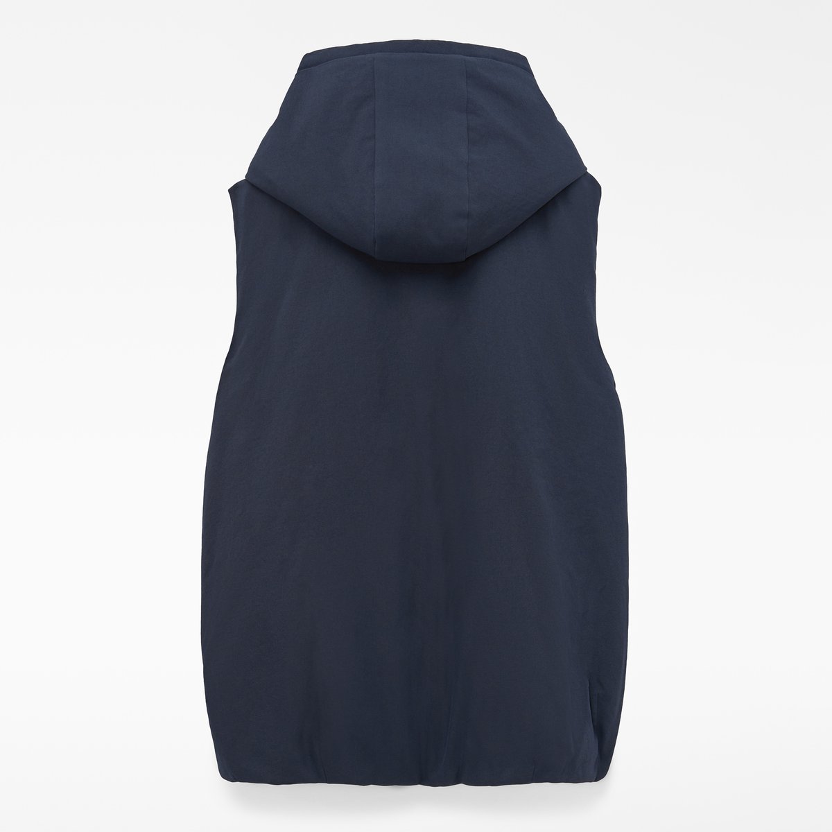 Veste-gilet matelassée réversible à capuche bleu marine, ADOLFO DOMINGUEZ