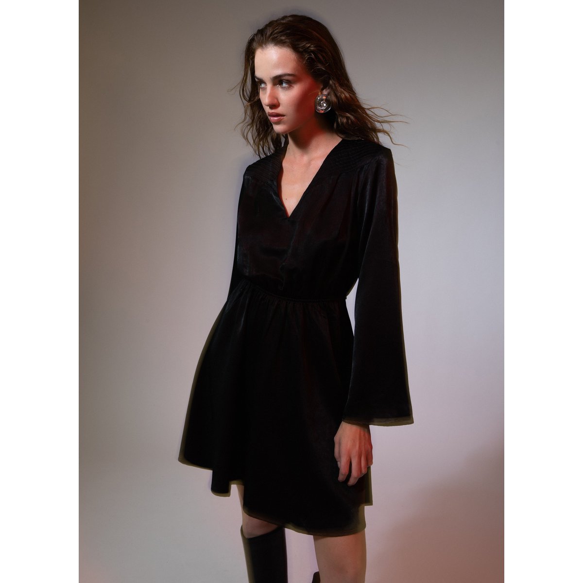 Robe Courte MARIBELA noir, AN'GE