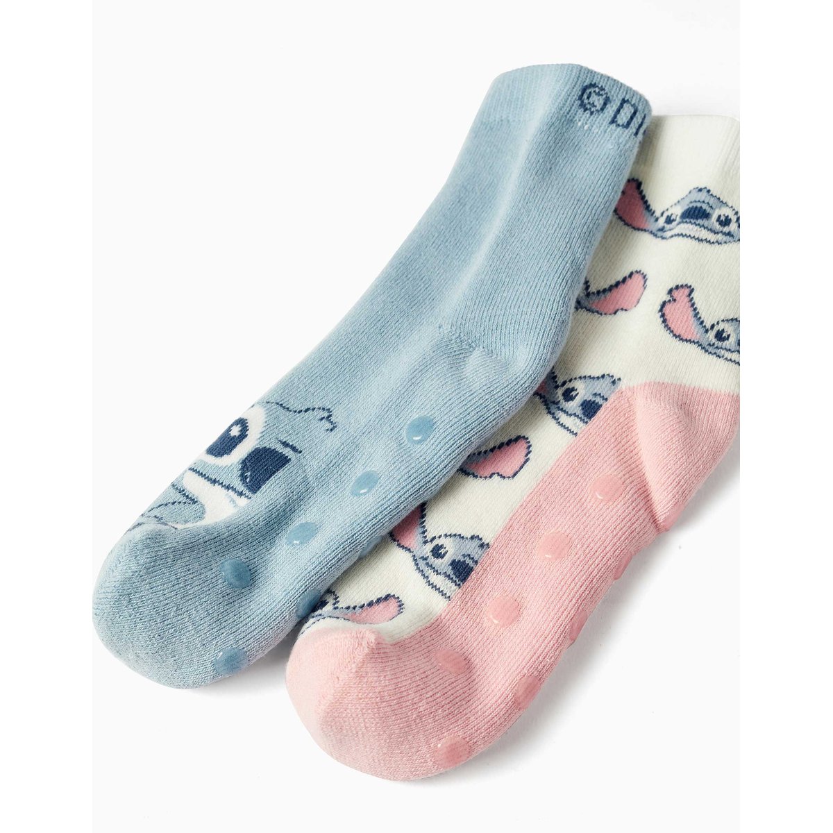 Lot de 2 chaussettes antidérapantes en éponge avec Stitch multicolore, ZIPPY