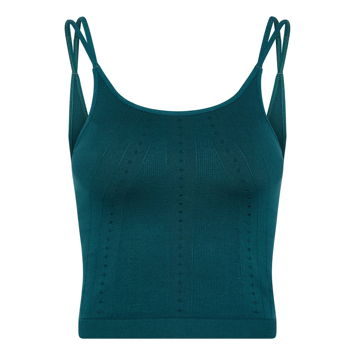 Brassière de sport femme Shantala maintien moyen bretelles coussinets amovibles vert forêt, BORN