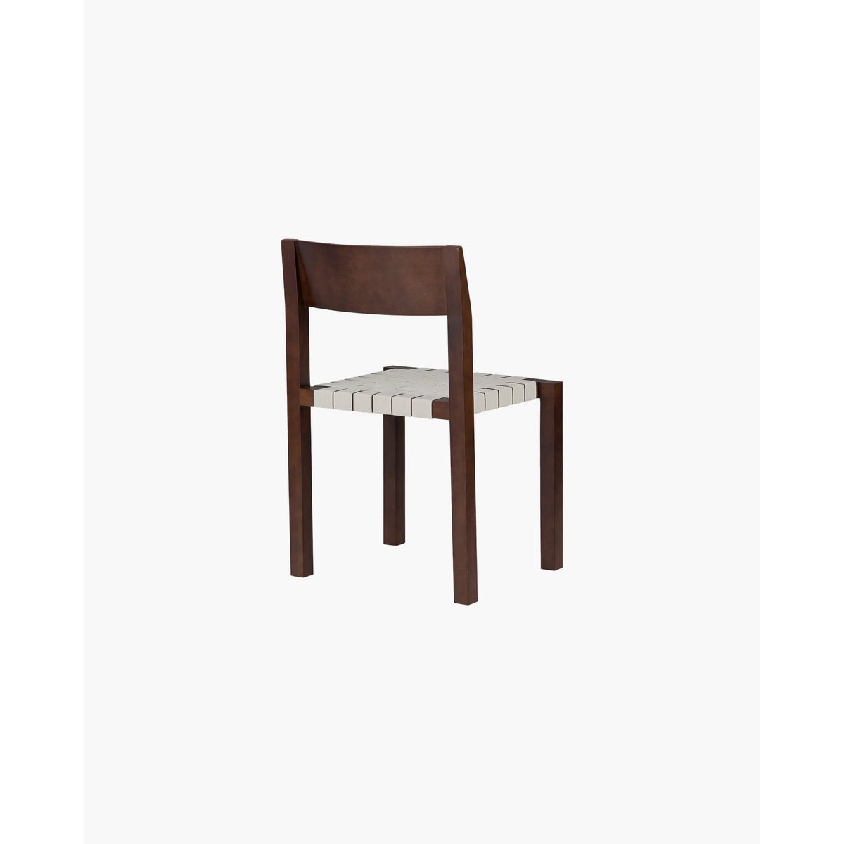 Chaise Toli - cadre en hêtre, assise tressée coton marron cacao, NOO.MA