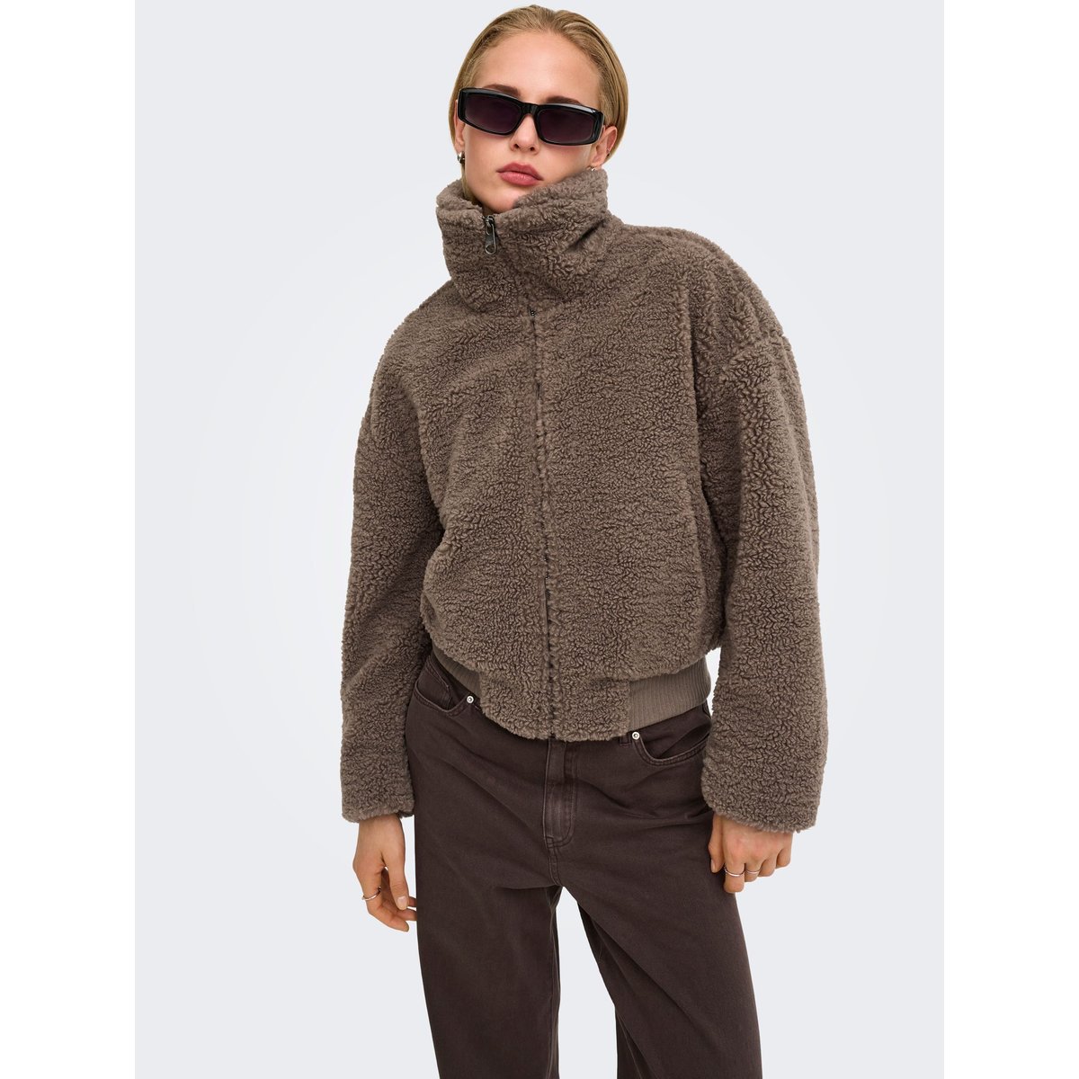 Manteau En Peluche marron - cub 1, ONLY