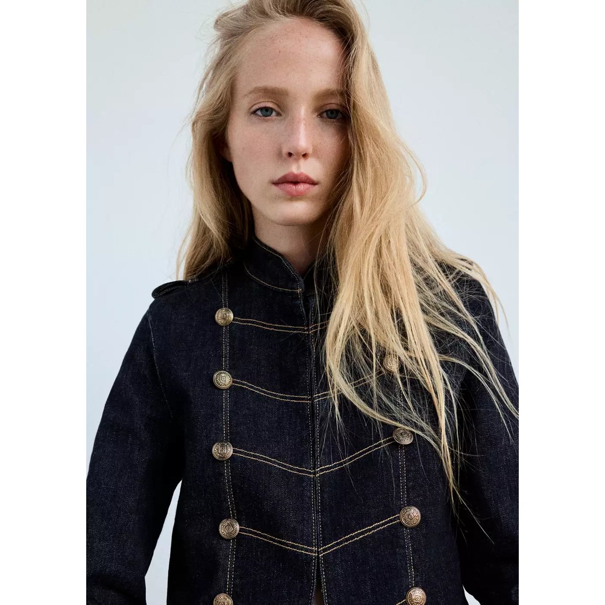Blouson candela bleu, MANGO